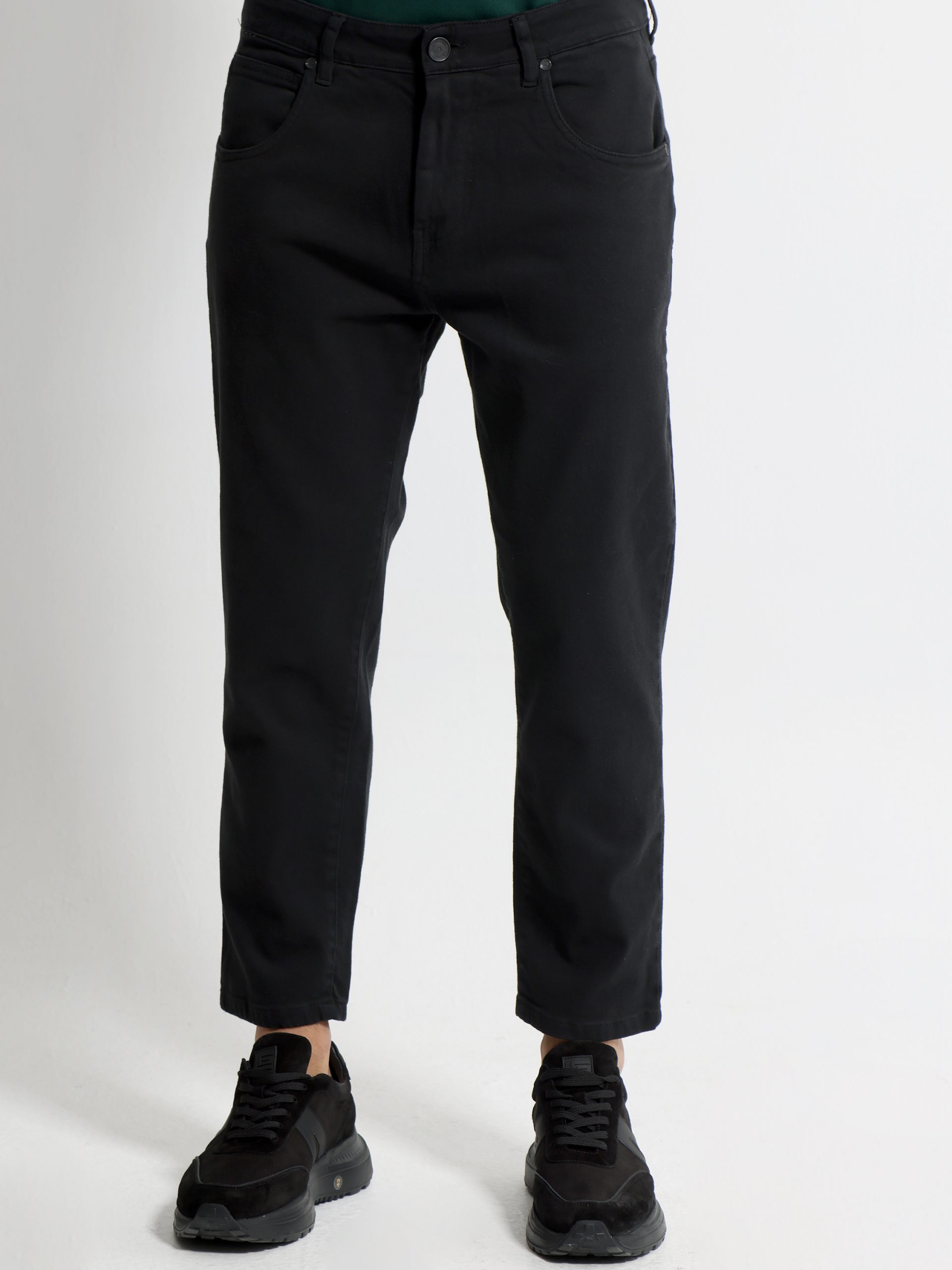 under1829 Ανδρικό Παντελόνι Jean Βαμμένο DALLAS 5452 Μαύρο - Image 1