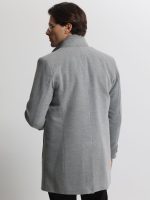 Ανδρικό Παλτό με Ψηλό Γιακά VINCE 2603 Γκρι - Image 5
