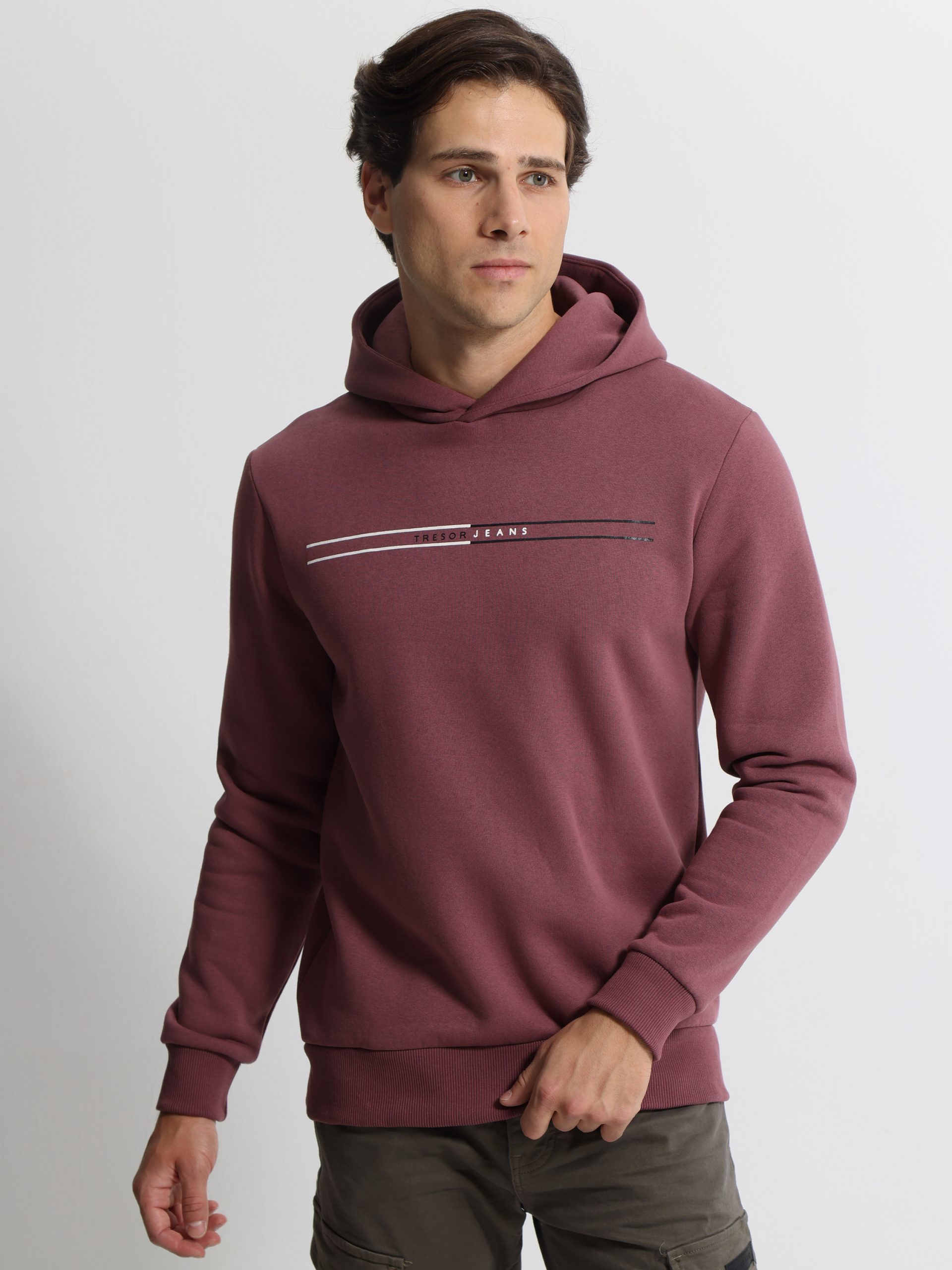 1523 Ανδρική Μπλούζα Με Κουλούλα LOGAN 206105 Dusty - Image 1