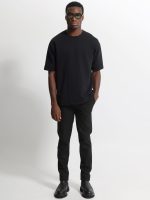 Ανδρικό Κοντομάνικο Μπλουζάκι ANGELO 270-331 Μαύρο - Image 2