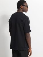 Ανδρικό Κοντομάνικο Μπλουζάκι ANGELO 270-331 Μαύρο - Image 4