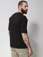 Ανδρική Μπλούζα Κοντομάνικη DIEGO 207094 Μαύρο - Image 4