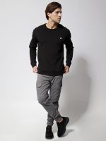 Ανδρική Μπλούζα Μακρυμάνικη OWEN 206101 Μαύρο - Image 3