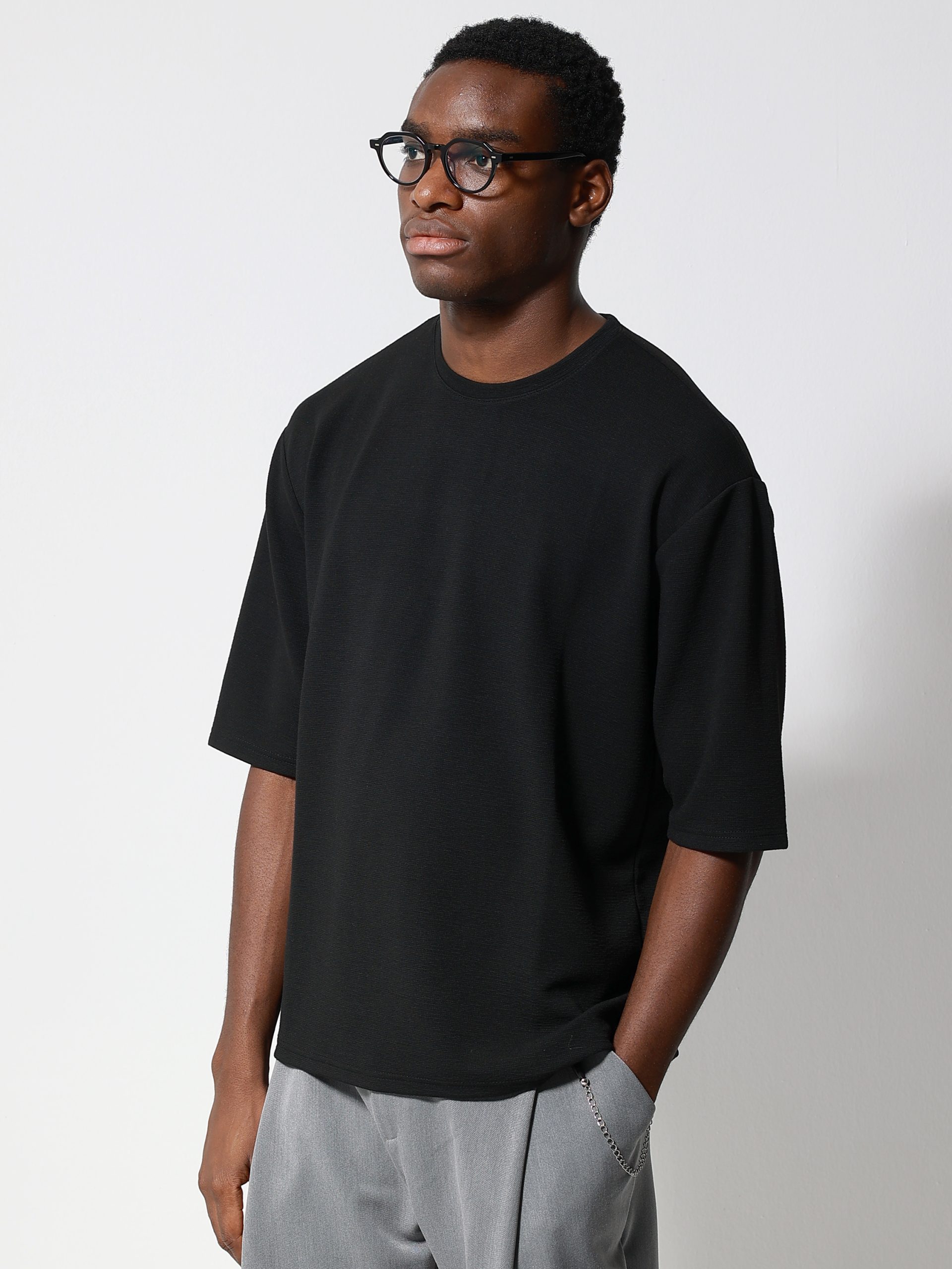 2909 Ανδρική Μπλούζα με 3/4 Μανίκι KINSTON 270-321 Μαύρο - Image 1