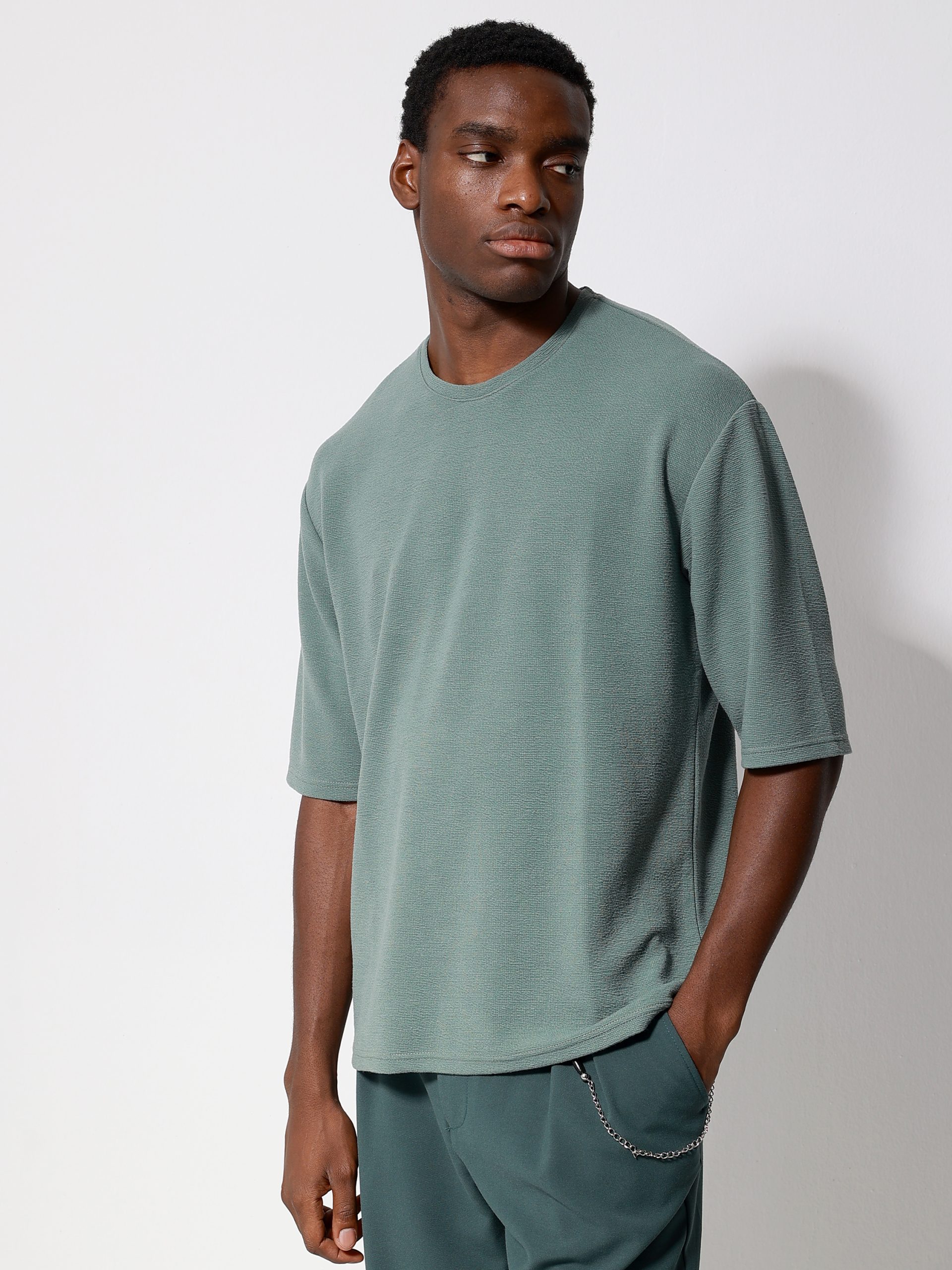 2947 Ανδρική Μπλούζα με 3/4 Μανίκι KINSTON 270-321 Πετρόλ - Image 1