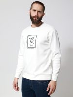 Ανδρική Μπλούζα Μακρυμάνικη AIDEN 206106 Λευκό - Image 2