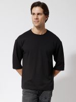 Ανδρική Μπλούζα 3/4 Μανίκι CARLOS 207096 Μαύρο - Image 3