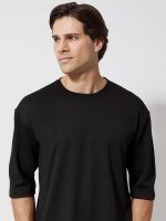 Ανδρική Μπλούζα 3/4 Μανίκι CARLOS 207096 Μαύρο - Image 2