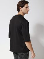 Ανδρική Μπλούζα 3/4 Μανίκι CARLOS 207096 Μαύρο - Image 5