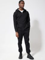 Oversize Ζακέτα Hoddie Με Κουκούλα JUAN 33-2686 Μαύρο - Image 4