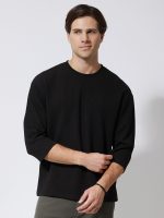 Ανδρική Μπλούζα 3/4 Μανίκι CARLOS 207095 Μαύρο - Image 4