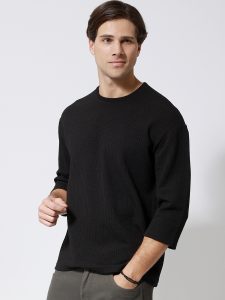 Ανδρική Μπλούζα 3/4 Μανίκι CARLOS 207095 Μαύρο