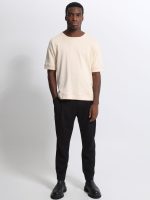 Ανδρικό Παντελόνι Ιταλικού Στυλ με Αλυσίδα CRUZ 210-963 Μαύρο - Image 4