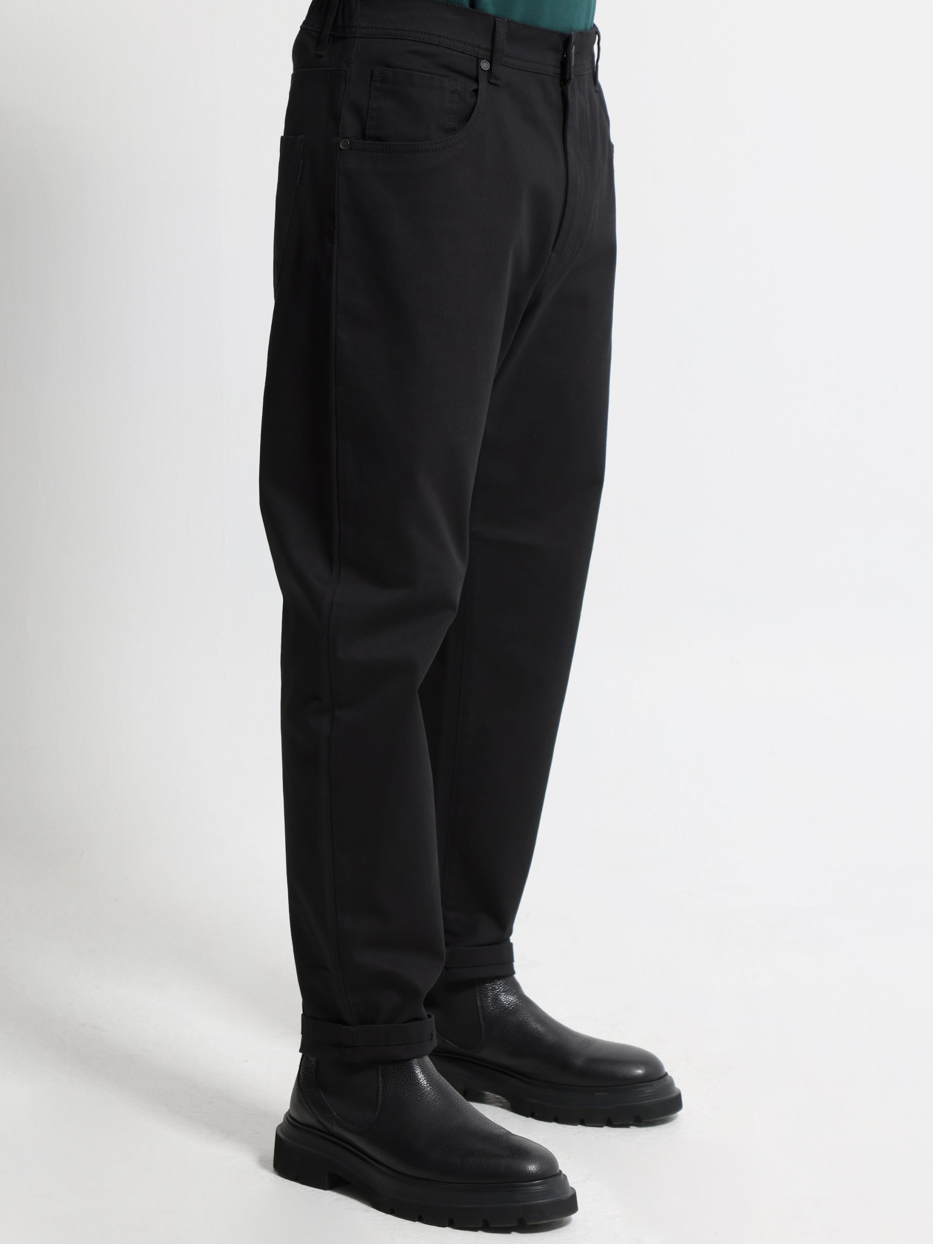 under1716 Ανδρικό Παντελόνι Λάστιχο στη Μέση ELLIOT 210-973 Μαύρο - Image 1