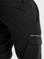 Ανδρικό Παντελόνι Cargo 34-804 Μαύρο - Image 4