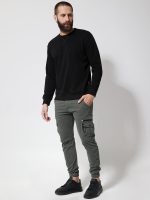 Ανδρικό Παντελόνι Cargo 34-412 Χακί - Image 3