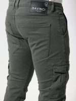 Ανδρικό Παντελόνι Cargo 34-412 Χακί - Image 5