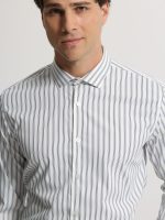 Non-Iron Ανδρικό Πουκάμισο 33-7517 Μαύρο Slim-fit