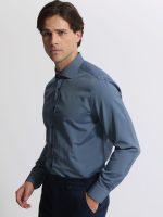Ανδρικό Πουκάμισο Slim-fit PEDRO 33-7523 Πετρόλ - Image 4