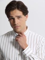 Non-Iron Ανδρικό Πουκάμισο 33-7515 Μπεζ Slim-fit - Image 2