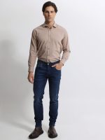 Ανδρικό Πουκάμισο CUSSIUS 33-7522 Μπεζ Slim-fit - Image 4