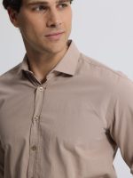 Ανδρικό Πουκάμισο CUSSIUS 33-7522 Μπεζ Slim-fit