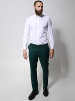 Ανδρικό Πουκάμισο TAILOR-FIT 33-8143 Λευκό Φαρδιά γραμμή - Image 3