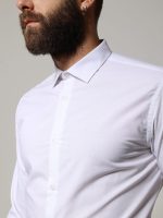 Ανδρικό Πουκάμισο TAILOR-FIT 33-8143 Λευκό Φαρδιά γραμμή - Image 2