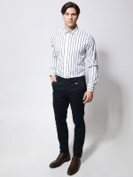 Non-Iron Ανδρικό Πουκάμισο 33-7515 Μπλε Slim-fit - Image 3