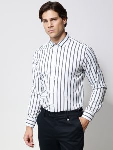 Non-Iron Ανδρικό Πουκάμισο 33-7515 Μπλε Slim-fit