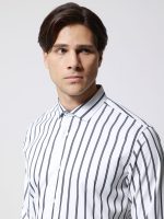 Non-Iron Ανδρικό Πουκάμισο 33-7515 Μπλε Slim-fit - Image 2