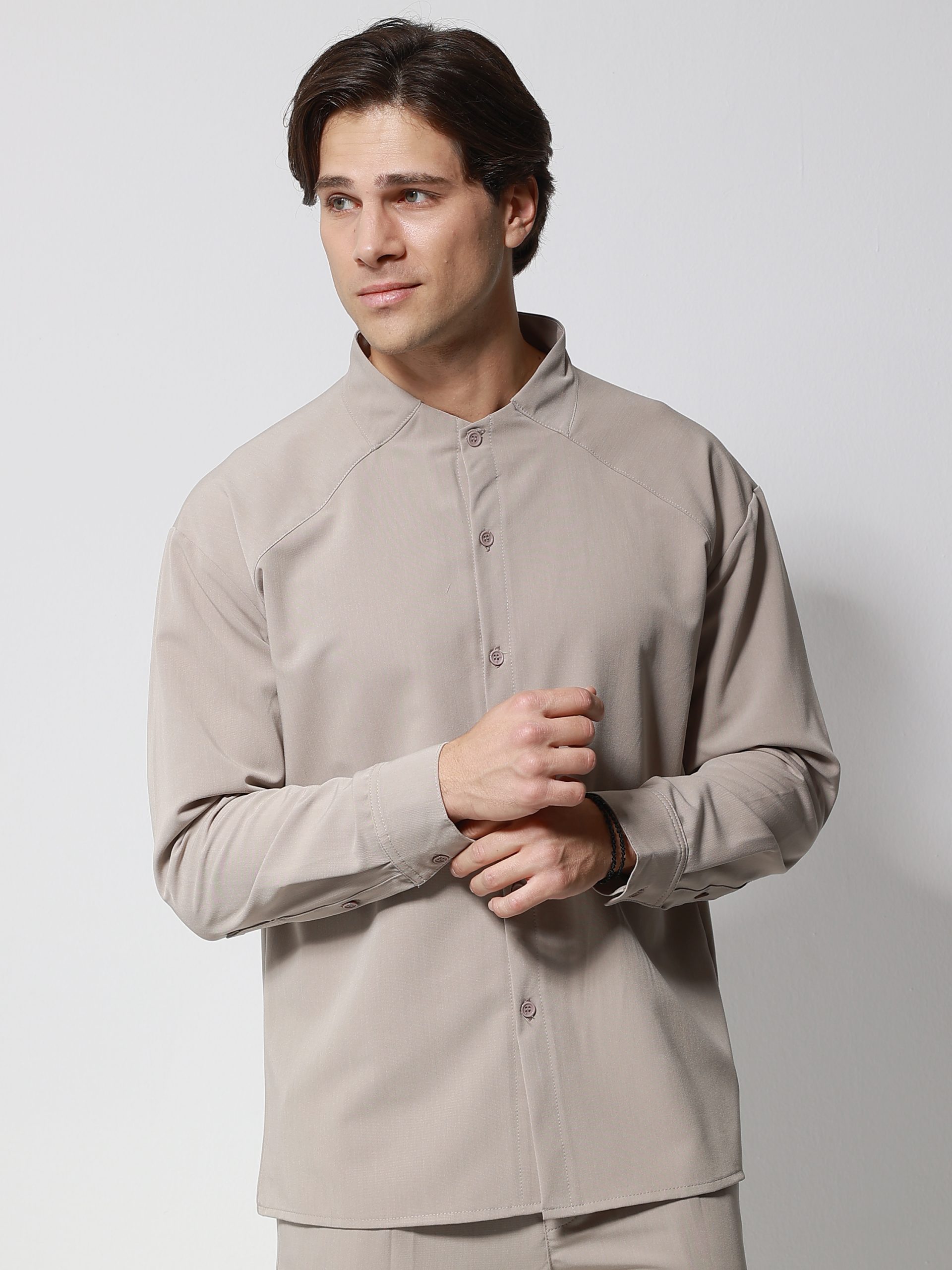 2669 Ανδρικό Over Πουκάμισο LANE 2707 Espresso - Image 1