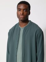 Ανδρικό Πουκάμισο με Ιδιαίτερο Γιακά FRANCO 250-971 Πράσινο - Image 4