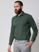 Ανδρικό Πουκάμισο TAILOR-FIT 33-8143 Πράσινο Φαρδιά γραμμή - Image 3