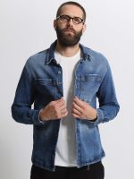 Over Jean Ανδρικό Πουκάμισο 34-213 Blue - Image 3