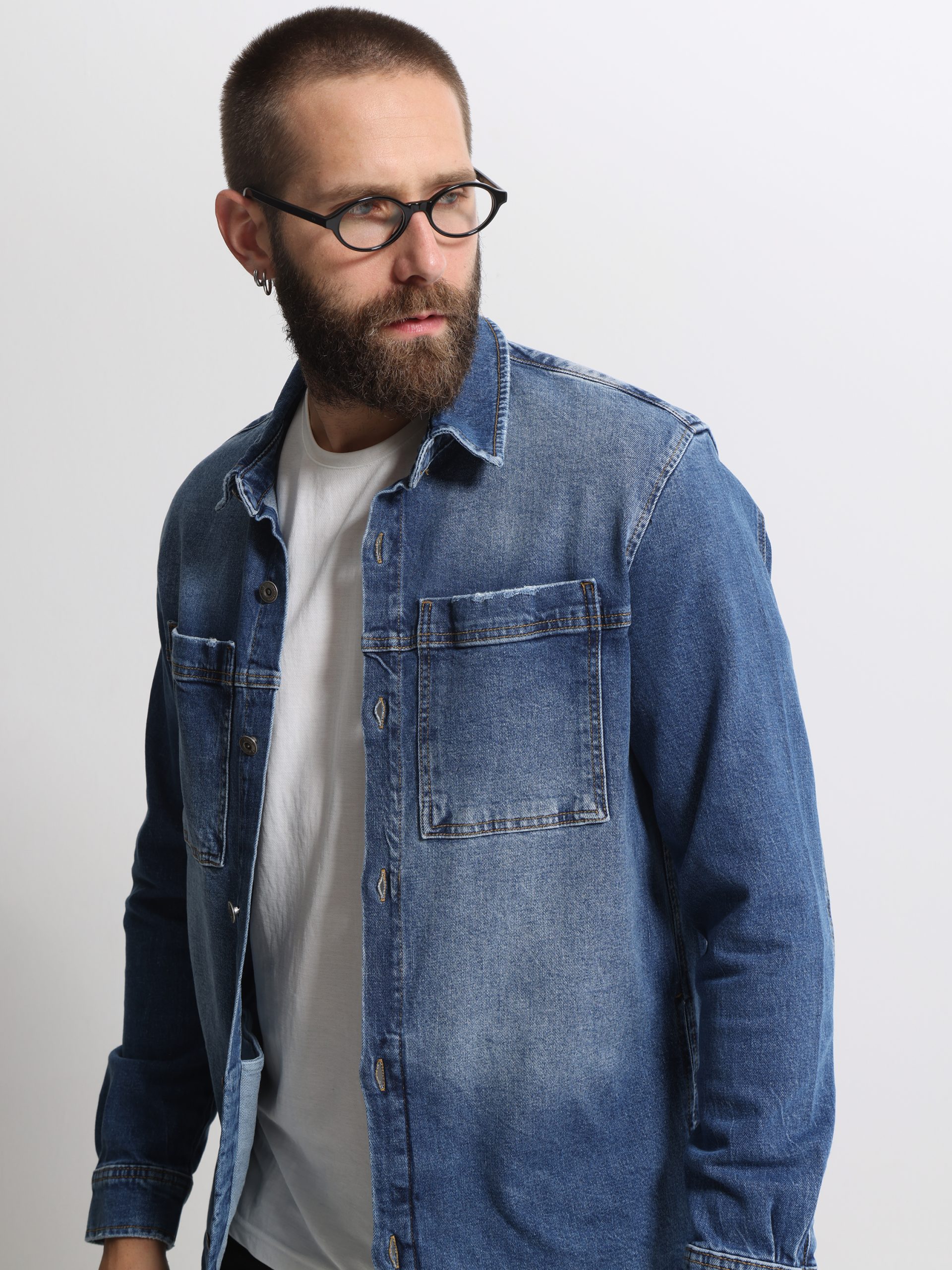 under1866 Over Jean Ανδρικό Πουκάμισο 34-213 Blue - Image 1