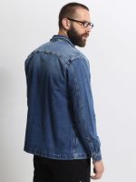 Over Jean Ανδρικό Πουκάμισο 34-213 Blue - Image 4