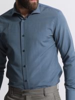 Ανδρικό Πουκάμισο TAILOR-FIT Lucian 33-8176 Μπλε Φαρδιά γραμμή - Image 3