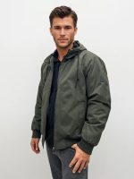 Ανδρικό Jacket Μπουφάν Με Κουκούλα 34-219 Χακί - Image 5