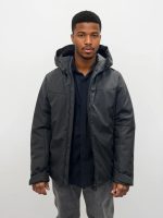 Ανδρικό Jacket Μπουφάν Με Κουκούλα 34-218 Μαύρο - Image 2