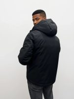 Ανδρικό Jacket Μπουφάν Με Κουκούλα 34-218 Μαύρο - Image 5