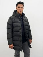Ανδρικό Μακρύ Puffer Jacket Μπουφάν 2174 Μαύρο