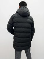 Ανδρικό Μακρύ Puffer Jacket Μπουφάν 2174 Μαύρο - Image 4