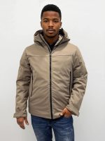 Ανδρικό Jacket Μπουφάν Με Κουκούλα 34-218 Μπεζ - Image 4