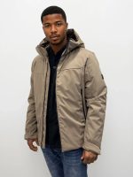 Ανδρικό Jacket Μπουφάν Με Κουκούλα 34-218 Μπεζ - Image 5