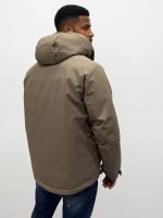 Ανδρικό Jacket Μπουφάν Με Κουκούλα 34-218 Μπεζ - Image 3