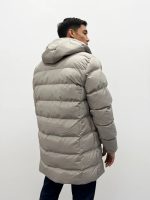 Ανδρικό Μακρύ Puffer Jacket Μπουφάν 2174 Γκρι - Image 5