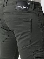 Ανδρικό Παντελόνι Cargo Με Λάστιχο 34-419 Χακί - Image 4