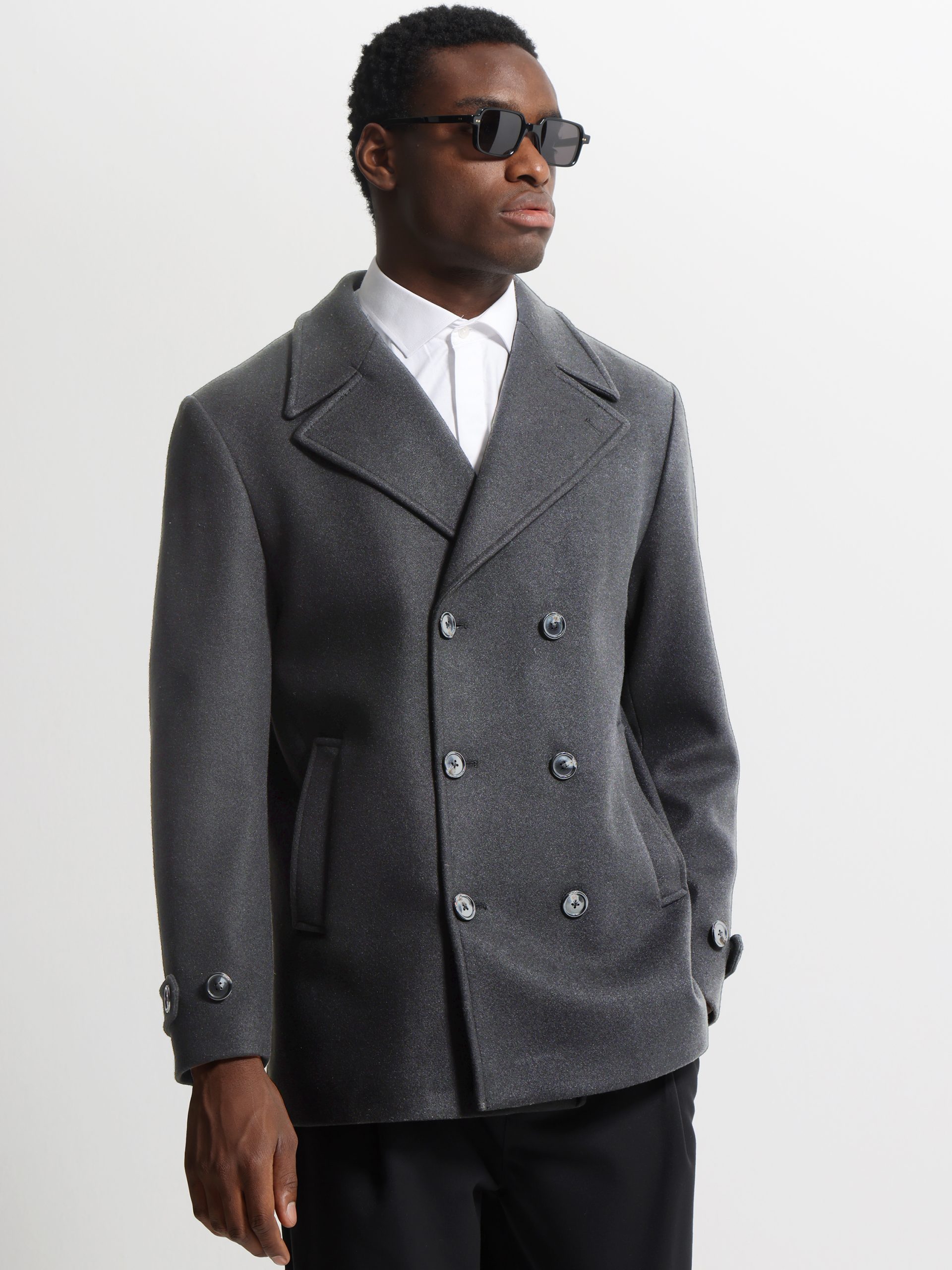 1963 copy Διαχρονικό Ανδρικό Παλτό TOBIAS 2601 Γκρι - Image 1