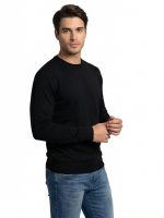Ανδρικό Πλεκτό Πουλόβερ με Λαιμόκοψη 34-305 Μαύρο